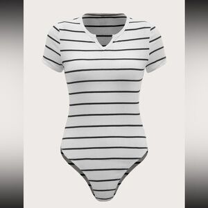 White and Black Bodysuit